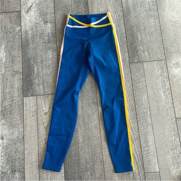 Nike Dri-Fit Size XXS High-Rise Blue Activewear Leggings. - Picture 3 of 7
